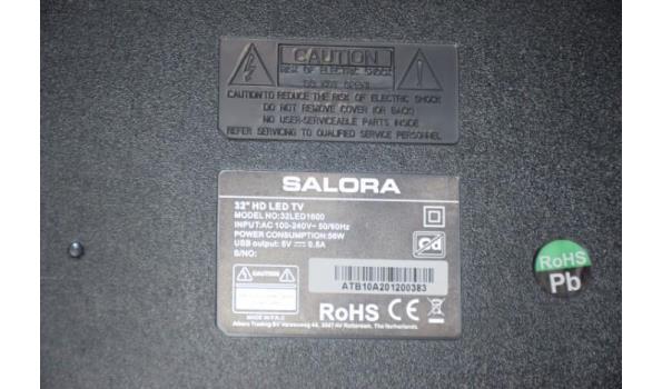 led tv SALORA 32LED1600, zonder afstandsbediening, werking niet gekend, zonder kabels en voet